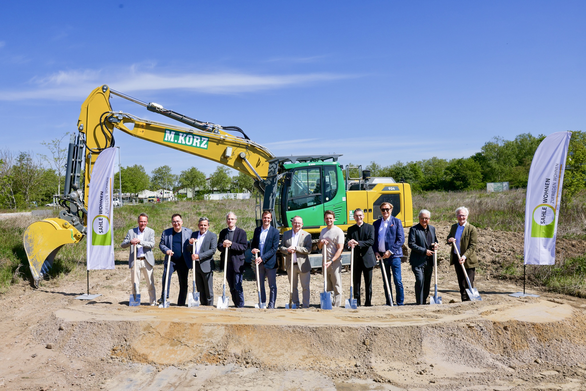 Erster Spatenstich für 47 Wohnungen in der Heinrich-Pesch-Siedlung